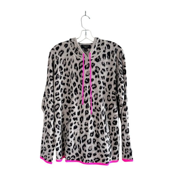 Charter Club Cashmere Cheetah Print Hoodie, Large - Picture 10 of 10